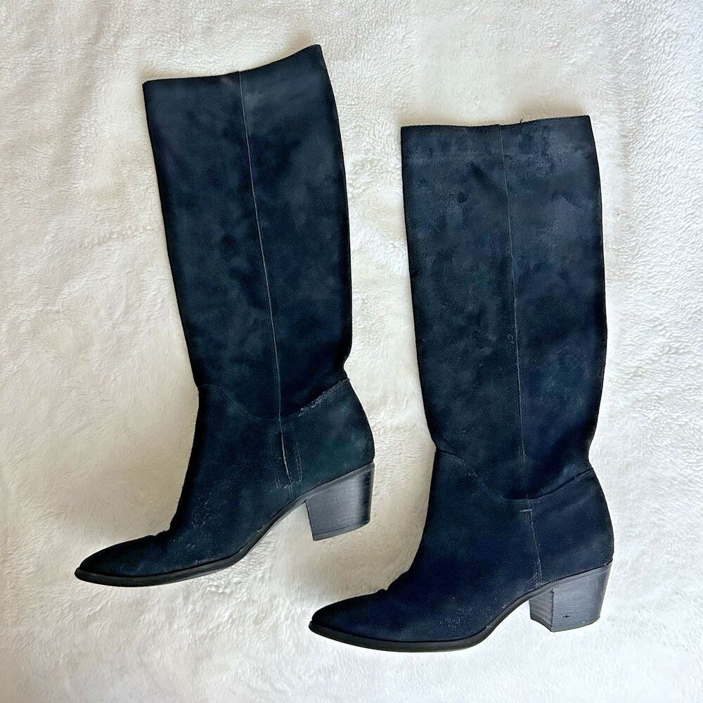 Sam Edelman Womens Tall Knee-High Boots Shoes Sz.8 Black Suede - Picture 5 of 10